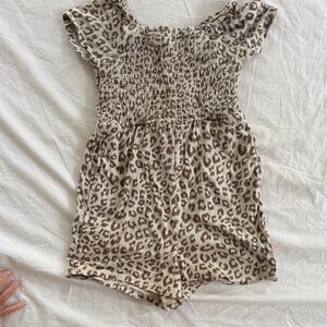 GAP Kids Tan Leopard Romper